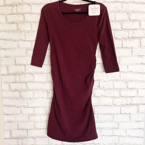 Isabel Maternity by Ingrid & Isabel Dresses & Skirts - NWT Isabel Striped 3/4 Sleeve Maternity Dress